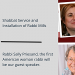 Shabbat Service and Installation of Rabbi Mills - Live and by Zoom