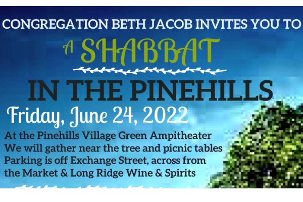 Shabbat Service at Pinehills and by Zoom
