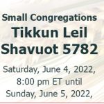 Tikkun Leil Shavuot Studies (until 3am)