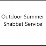 Shabbat Service at Nelson Park and by Zoom