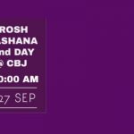 Rosh Hashana 2nd Day @ CBJ and Zoom