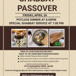 Shabbat Passover and Potluck Dinner