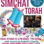 Simchat Torah: dinner, CONCERT, and service