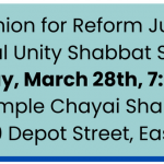 South Shore Erev Shabbat at Chayai Shalom in Easton (and on Zoom)